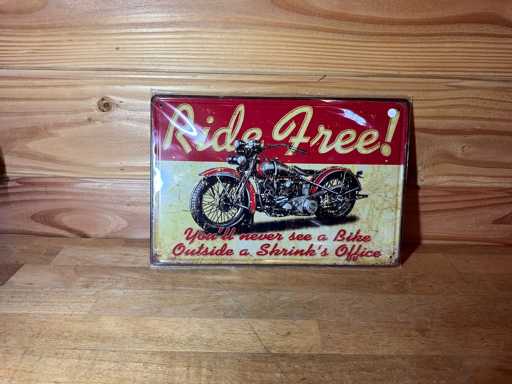 - Ride Free - Mancave decoratie