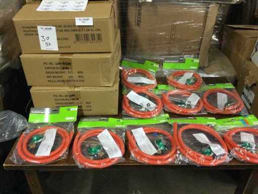 Wąż gazowy z regulatorem ciśnienia gazu (30x)