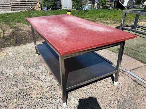 Table de travail en acier inoxydable