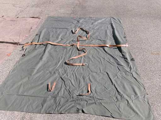 Bâche suédoise, bâche de tente, toile, usagée (GH) (8x)