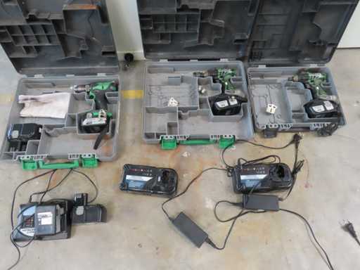 Hitachi - Strumento batteria 18V (3x)