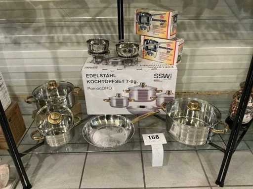 7 piece cooking pot set