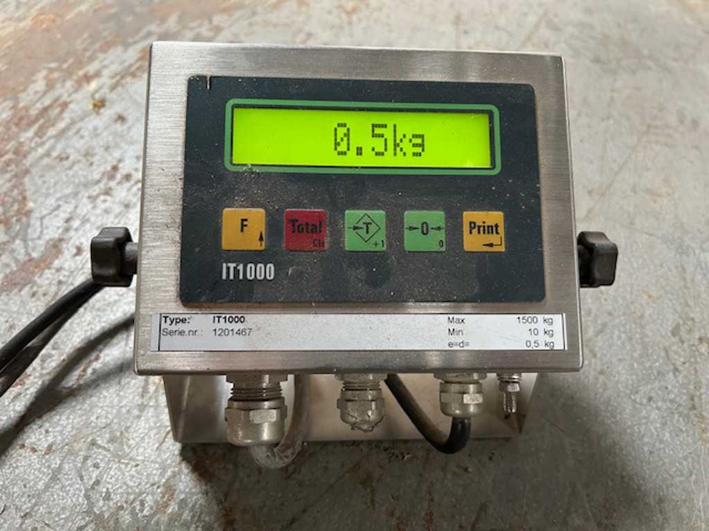 Electronic weighing platform - 1500kg