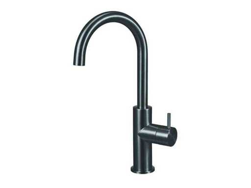 Qisani - Flow - Elevated washbasin tap - Gun metal 29 cm