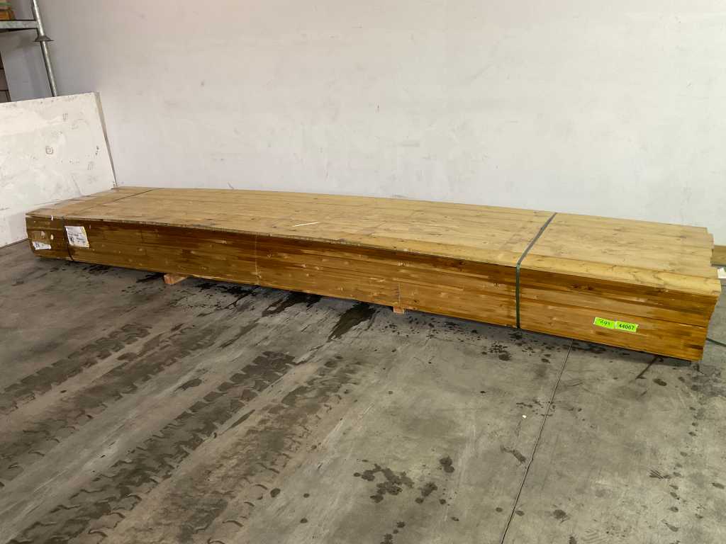 Garden board impregnated 480x15x2.2 cm (25x)
