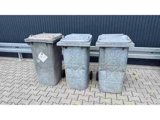 Kosz na odpady przemysłowe / kontener bezpieczeństwa 240 L (3x)