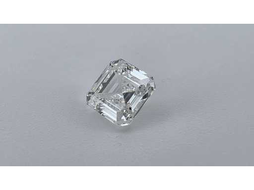Diamant – ca. 3,00 Karat – quadratischer Smaragdschliff (zertifiziert)