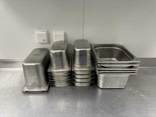 Partij RVS gastronormbakken