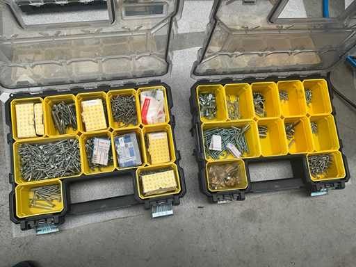 Stanley FATMAX Verdeelkoffers (2x) met inhoud