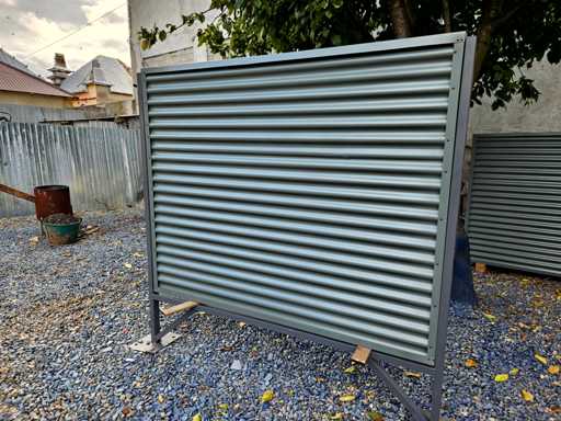 EMANUEL STALEN PLAATPANEEL Stalen plaatpaneel (8 stuks)