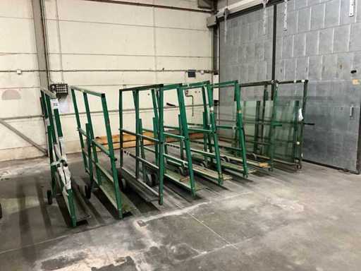 Cărucior de sticlă / cărucior cu plăci (8x)