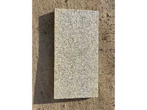 Granietplaten van 12,6 m² met een vlam