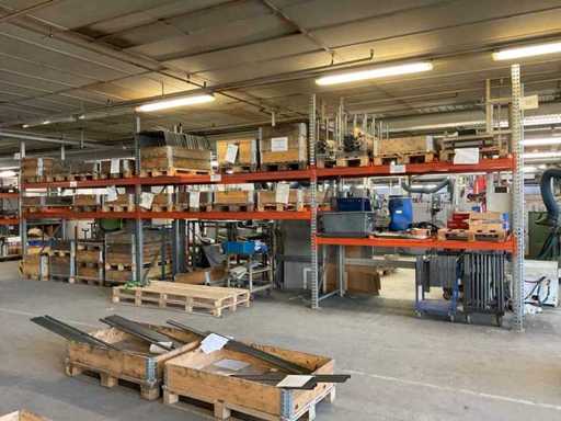 Heavy-duty shelf, with contents