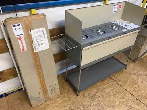 Invincible 3-Brenner-Gasherd Campingküche