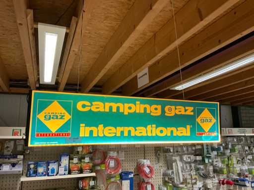 Campinggaz Cartello pubblicitario illuminato nostalgico