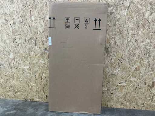 Huppe Zijwand Design E 892-907xH2000mm zilvermat helder vrijstaand
