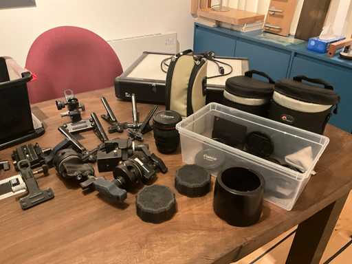 Various photo camera accessories