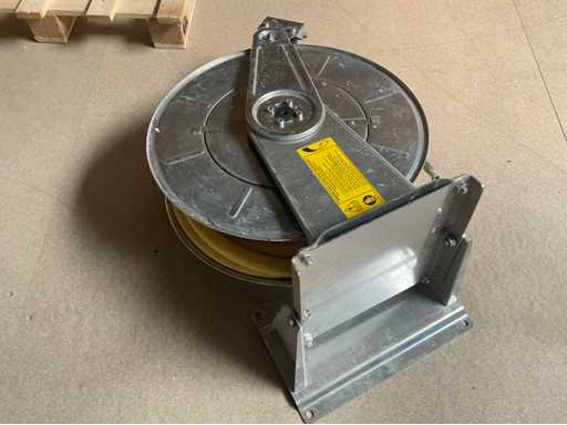 Roestvrijstalen wandmontere slanghaspel