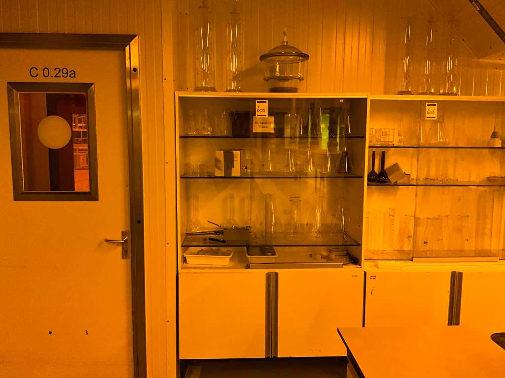 Cabinet with glassware
