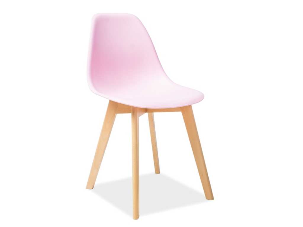 4 stoelen roze