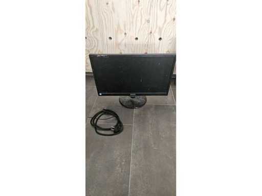 2 x monitor. Phillips en Dell