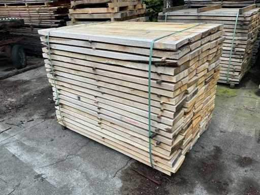 Straight oak planks rustic approximately 1.2 m3