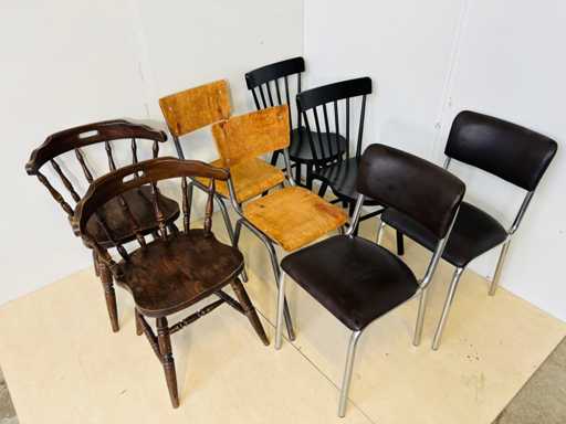 Dining chair (8x) - 4 models (x2)
