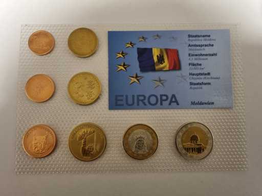 Moldavië Euro Pattern Set 2010 Monster Essai Prototype