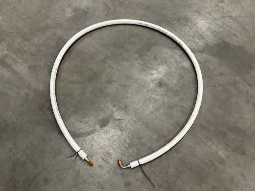 Errecinque Airco isolierte Kühlleitung 1/4" 90 Grad 2500 mm (20x)