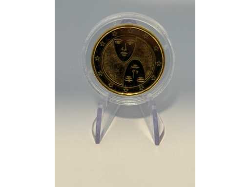 2 Euro Herdenkingsmunt Verguld Spanje 2013 El Escorial