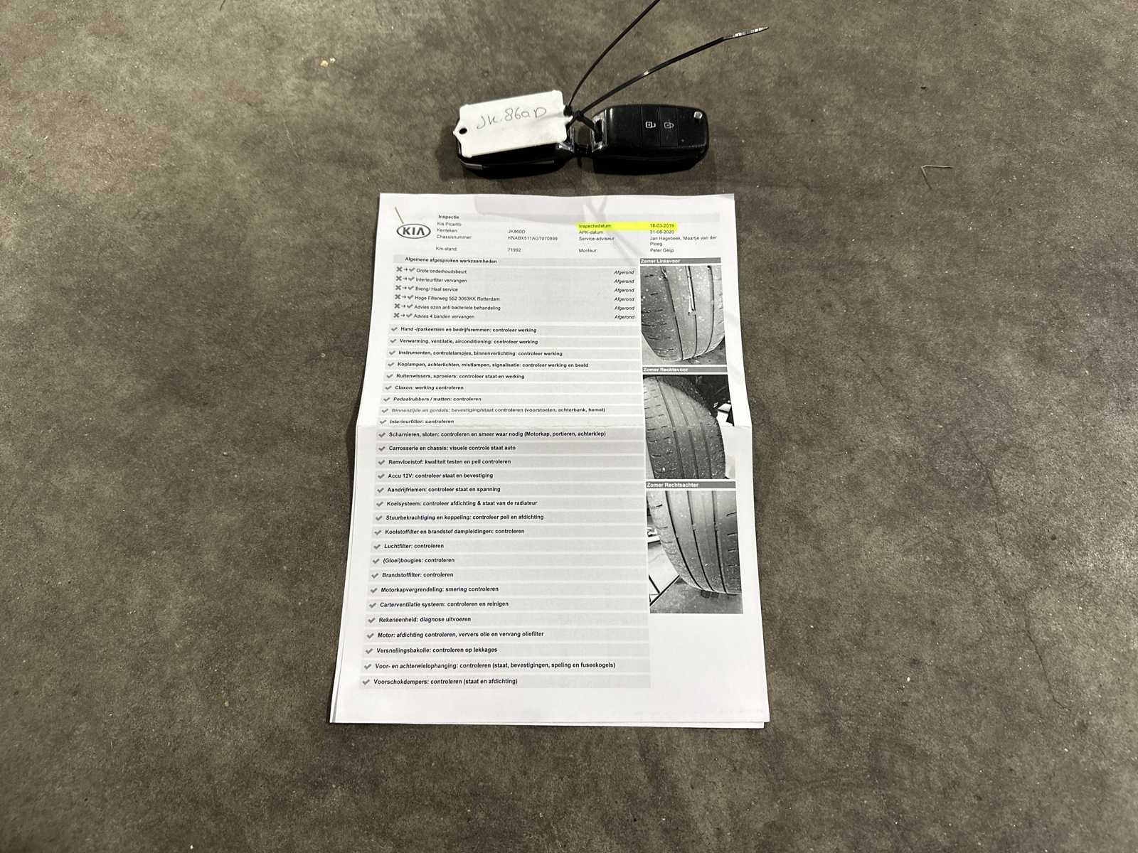 Kia Picanto 1.0 CVVT DynamicLine 69pk 2016 (Origineel-NL), JK-860-D