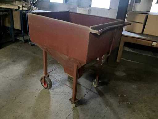 Verrijdbare metalen Trechterbak