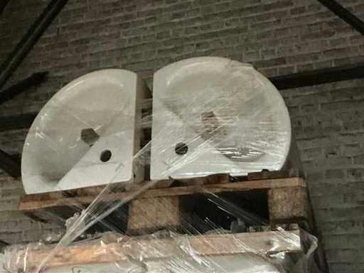 Porcher F007501 Hoeklavabo (5x)