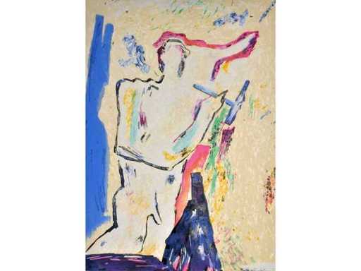 Jean Bilquin - Figuur - lithografie - 1987
