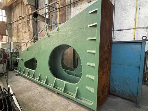 Ángulo de sujeción 5000x2700x900 mm, hierro fundido, 9,8t