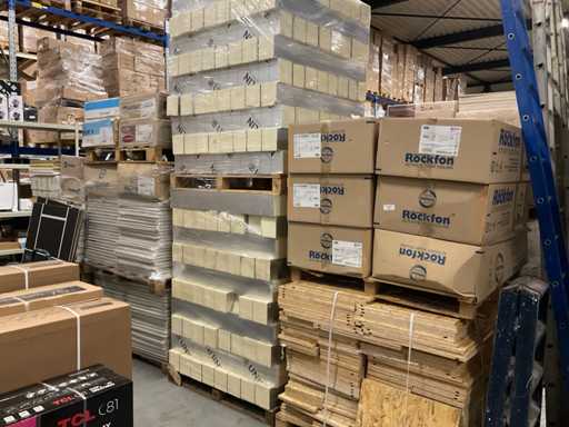 Série de divers matériaux de construction