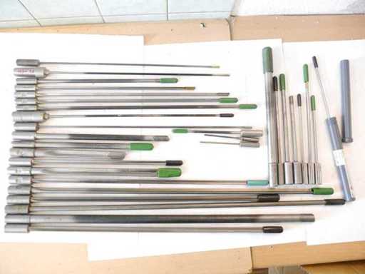 BRT/Gühring - Assortiment de forets en carbure (à lèvre unique) pour forage profond (30x)