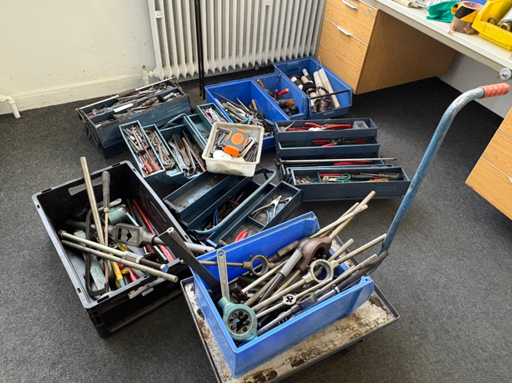 Mixed Lot Workshop Hand Tools – Pliers, Wrenches, Cutting Tools, Tool Boxes