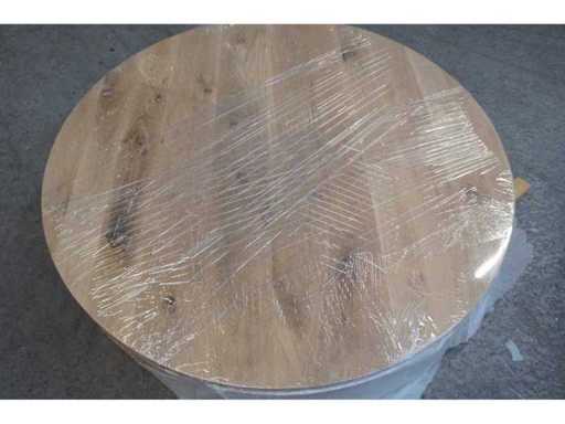 1x Solid oak table top round 1m10