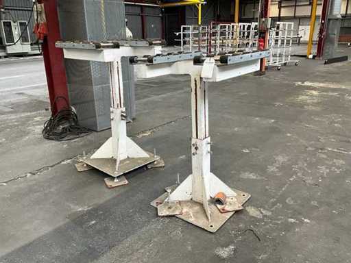 Material roller support