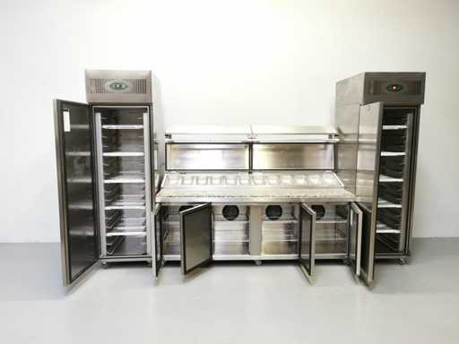 Foster - FPS4GR/EPRO26BS - Refrigerated table with fridge and freezer