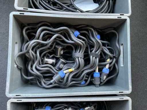 Speakon NL8FC Audio kabel 10 meter (6x)