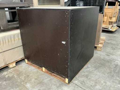 Betonplex opslagkist m. deksel 125x125x125cm (5x)