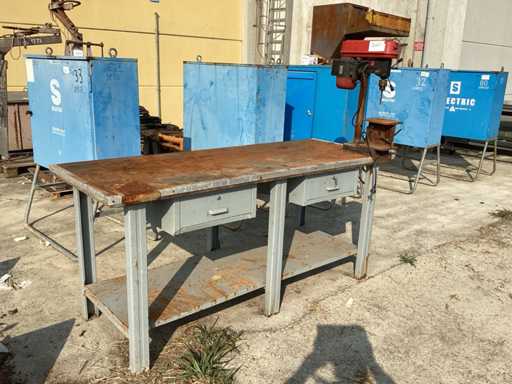 Workbench with Drill