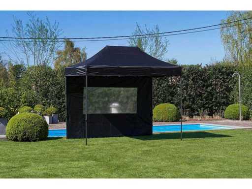 2x3m Partytent - Zwart - VOUWTENT.EU