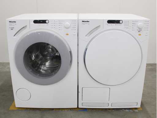 Miele W 1712 SoftCare System Washing Machine & Miele T 7744 C SoftCare System Tumble Dryer