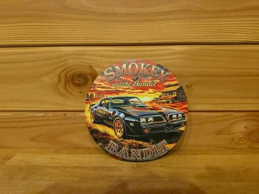 Metal advertising sign round 20cm