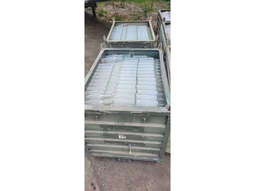 7 pallets of glass bottles 0.7 l