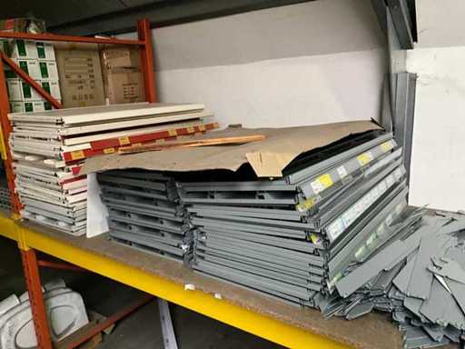 Batch of shop rack parts