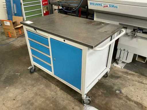 Mobile workbench without contents